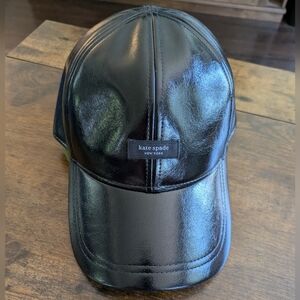 Kate Spade Black Hat with Glossy Finish